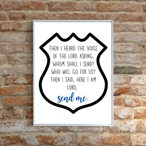Police Officer Print, Police Quote, Police Badge Print, Police Officer Gifts, Police Wall Art, Law Enforcement Gifts, Law Enforcement Print