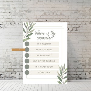 Where is the Counselor Sign, Counseling Office Sign, School Counselor Office Print, School Psychologist Print, Counselor Gifts