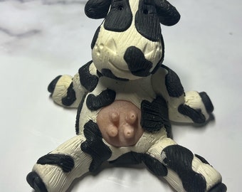 Handmade Cow Figurine