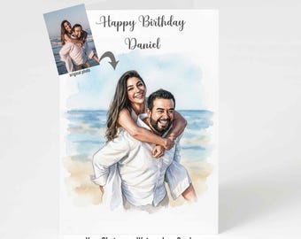 Tarjeta 40 Cumpleaños Personalizada | Hija, Nieta O Hermana | Diseño Flores | Card Galore UK