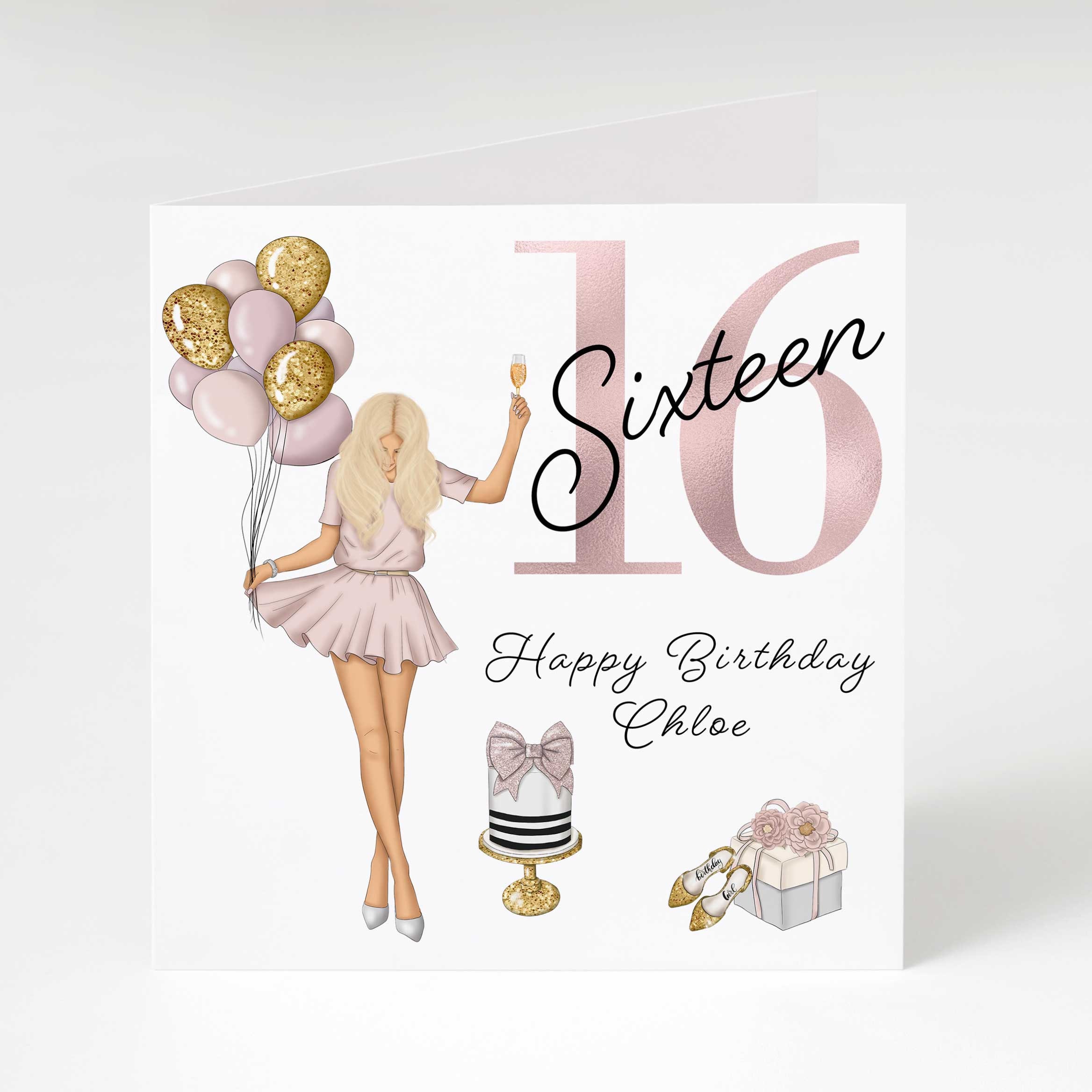 PERSONALISED Happy 16th/18th/21st Any Age Birthday Wonderful Daughter A5 Card