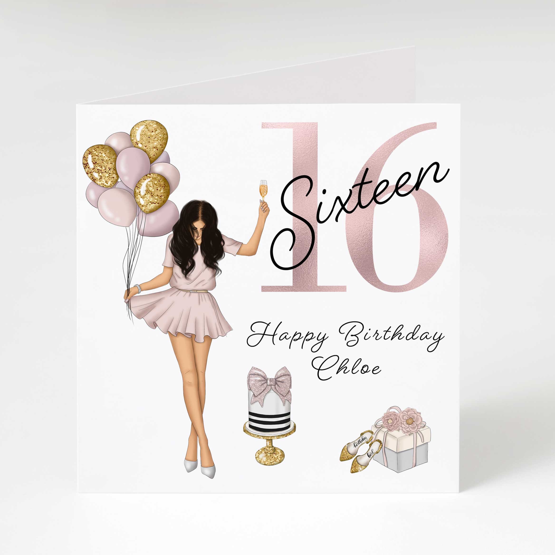 16th Birthday Card Personalised Birthday Card Age 16 Etsy