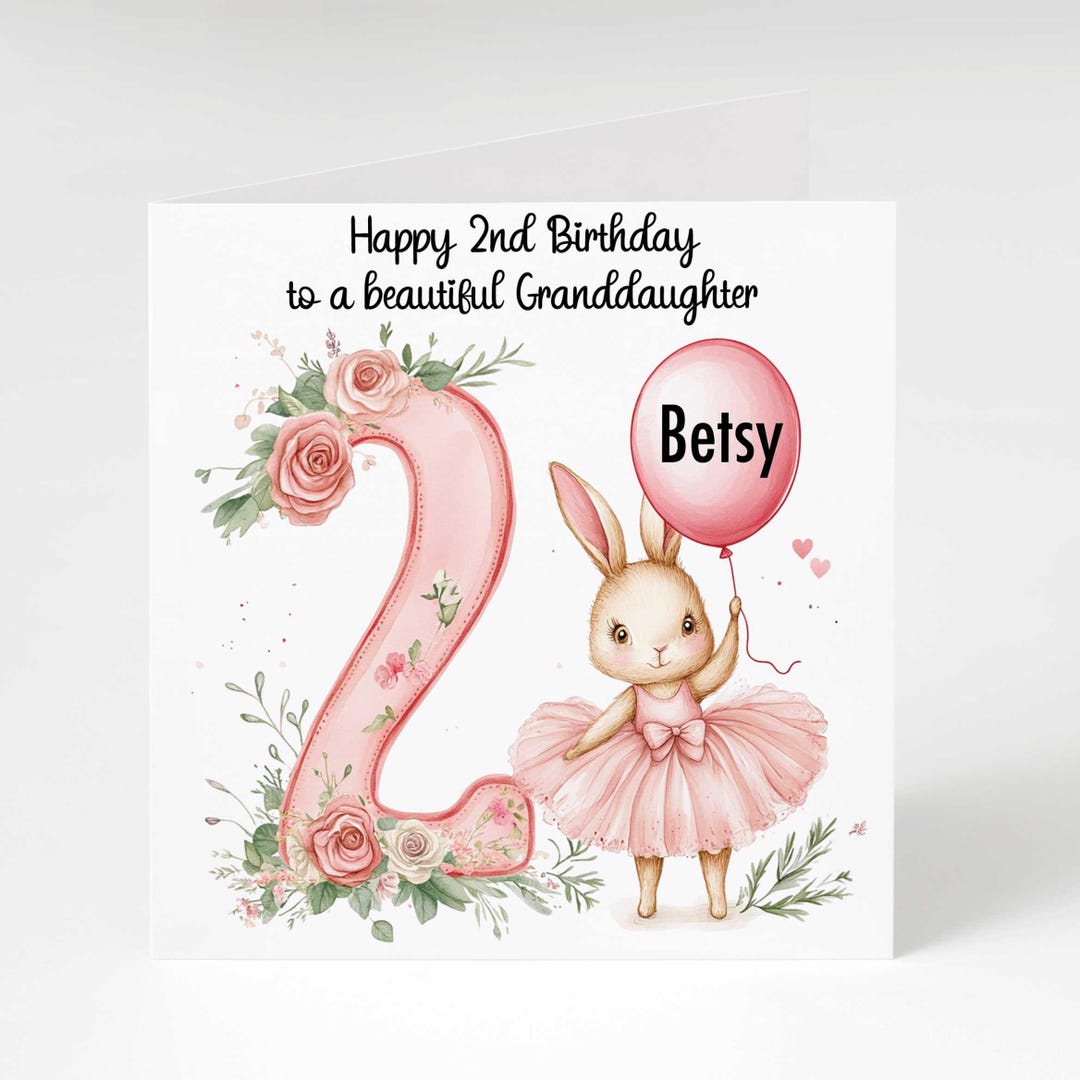 Niece 2nd Birthday Badge Card - Candy Club - Greetings Cards