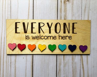 Everyone is Welcome | Back to School | Equality for all | Classroom Decor | Classroom | School Sign | Teacher Gift | Diversity