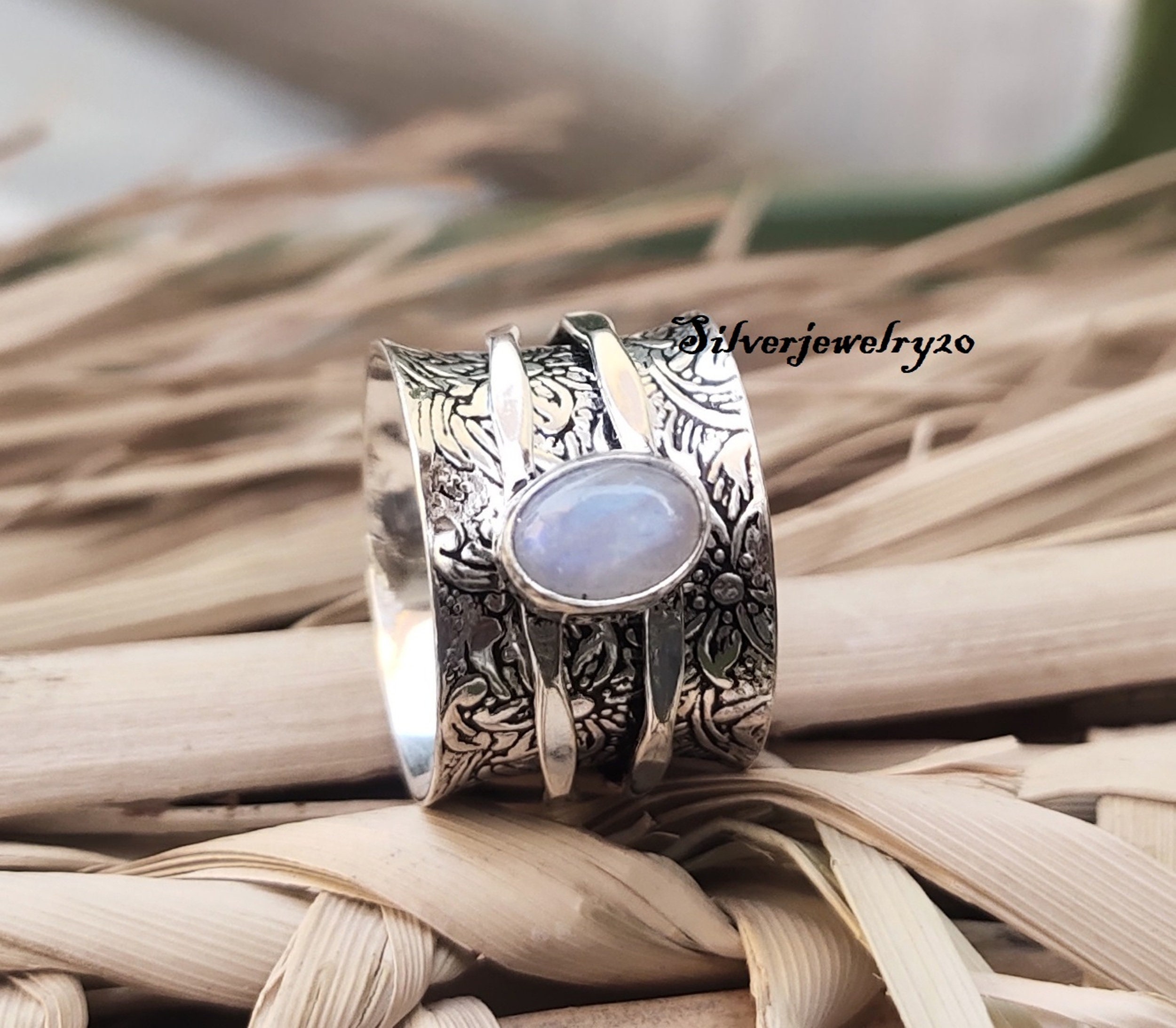 Moonstone Ridge Ring (Pick Your Own Size) — Briana Harrison Metals