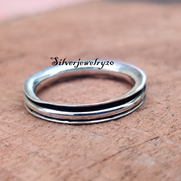 Silver Spinner Ring, 925 Sterling Silver Ring , Handmade Ring , Designer Ring , Women Ring , Silver Jewelry, Worry Ring , Gift for her ***