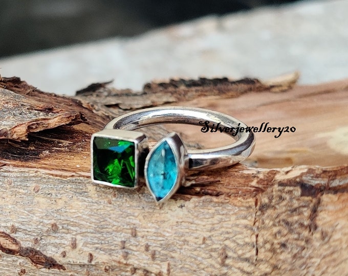 Silvershake Emerald Green Created Emerald Sterling Silver Ring - Size 9.5, 925 Silver - View #11