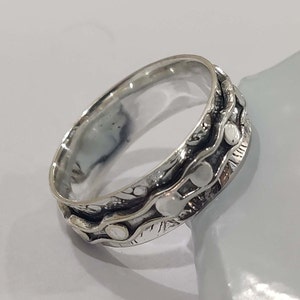 Spinner Ring, Anxiety Ring, Worry Ring, Thumb Ring, 925 Silver Ring, Meditation Ring, Promise Ring, Women Ring, Gift For Her, Boho Ring