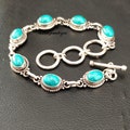 Turquoise Bracelet , 925 Sterling Silver Bracelet , Adjustable Bracelet , Gemstone Bracelet , Gift for Women , Boho Bracelet ,Silver Jewelry product logo