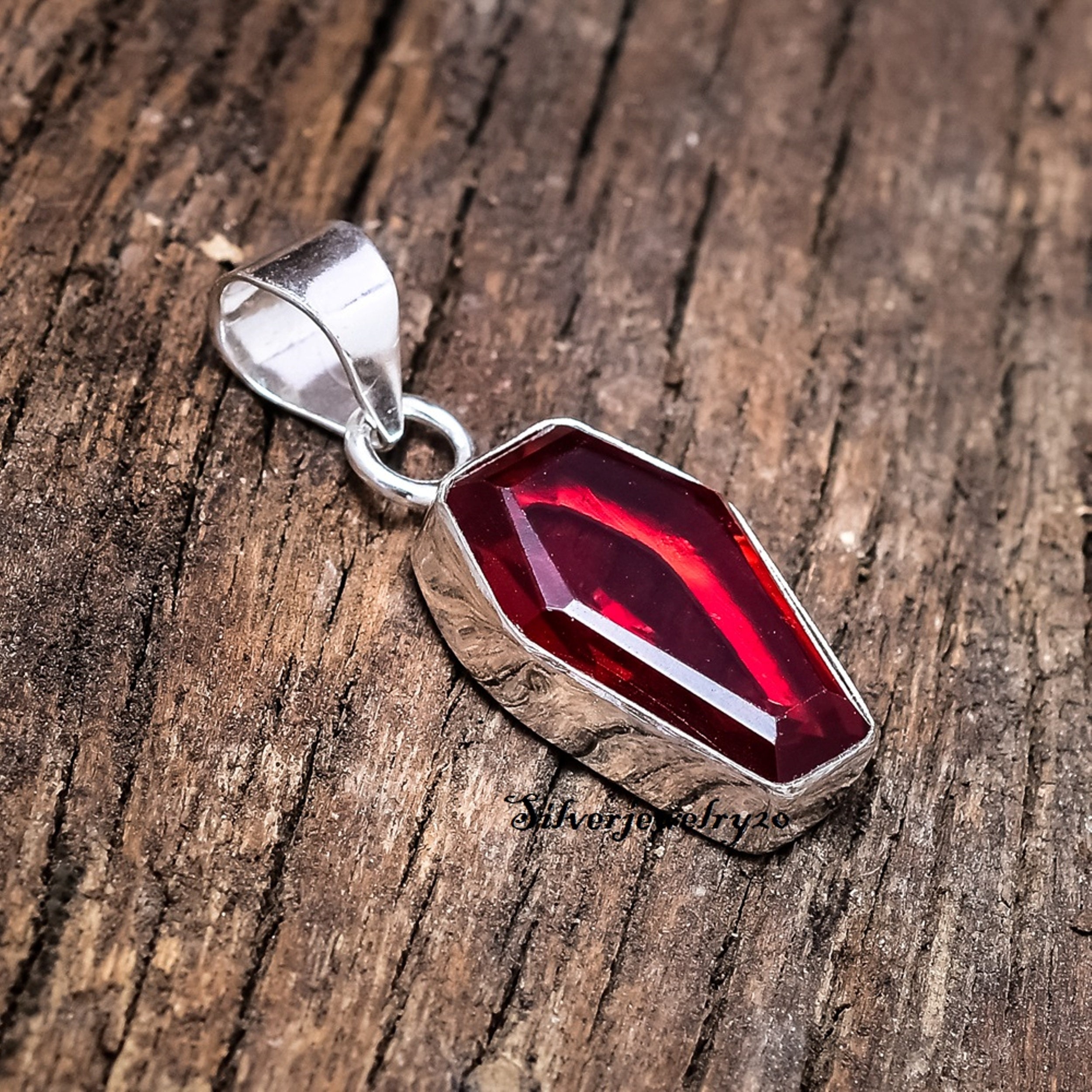 Pendants 925 Sterling Silver Pendants Gemstone Etsy