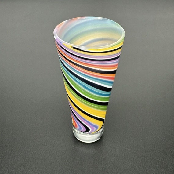 Bicchierino da shot in borosilicato soffiato a mano, vortice