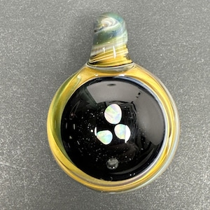 Handmade Art Glass Opal Cluster Pendant Handblown Borosilicate Heady Pendy Bead