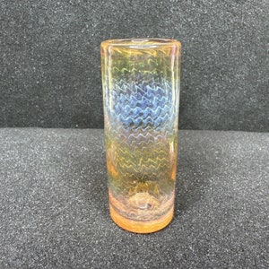 Handgeblazen borrelglas borosilicaat kunstglas 3,43&quot; bedwelmende boro gerookte wrap en hark