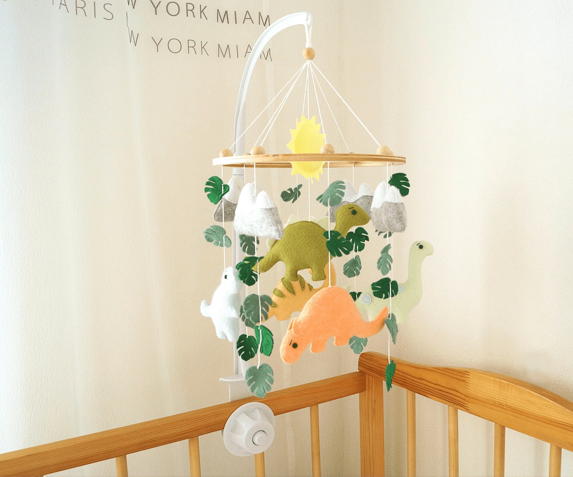 Dinosaur mobile nursery dino mobile crib mobile jungle Etsy