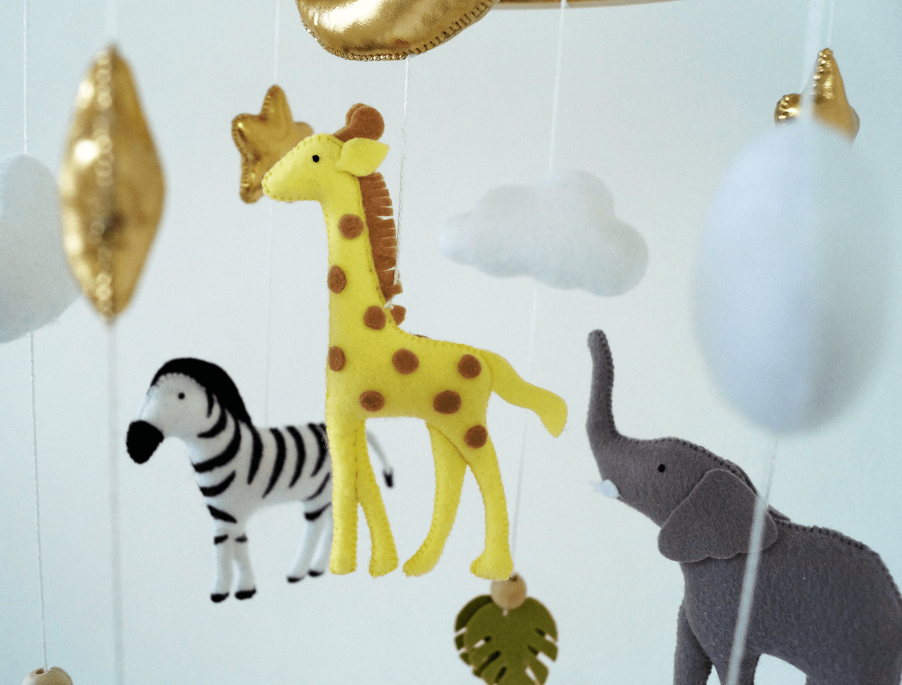 Safari baby mobile jungle crib mobile savanna mobile Etsy