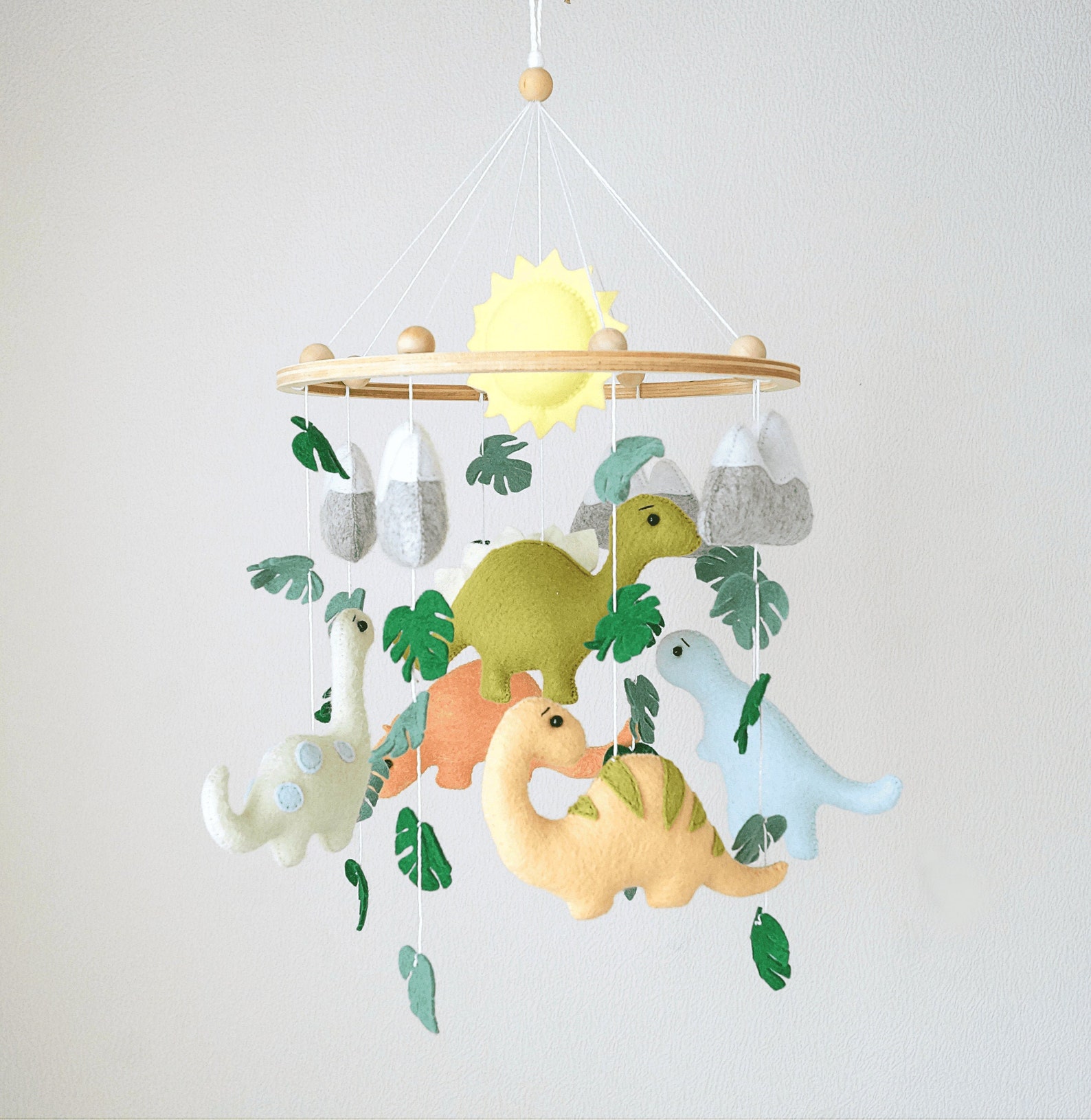 Dinosaur mobile nursery dino mobile crib mobile jungle Etsy