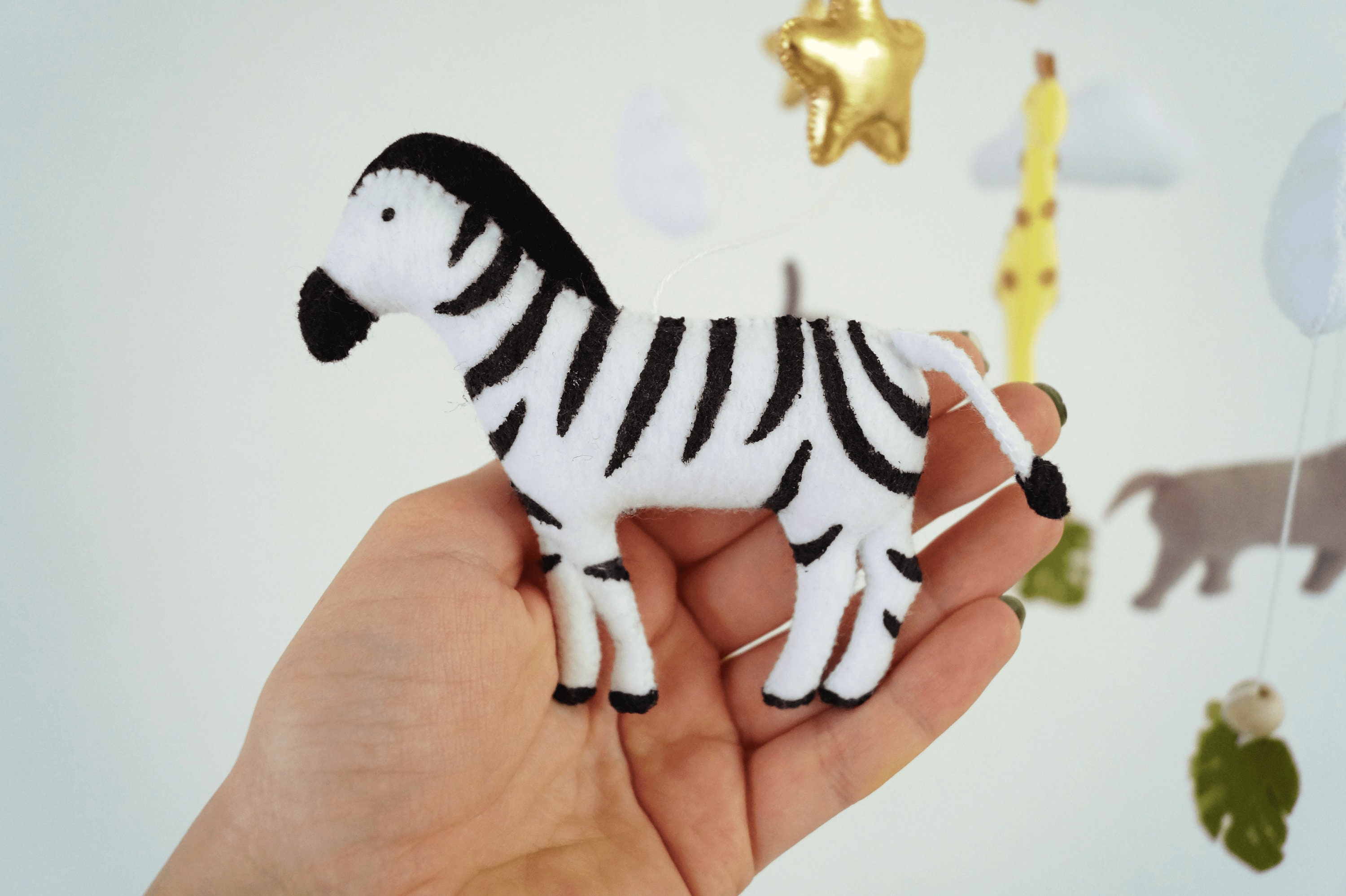 Safari baby mobile jungle crib mobile savanna mobile Etsy