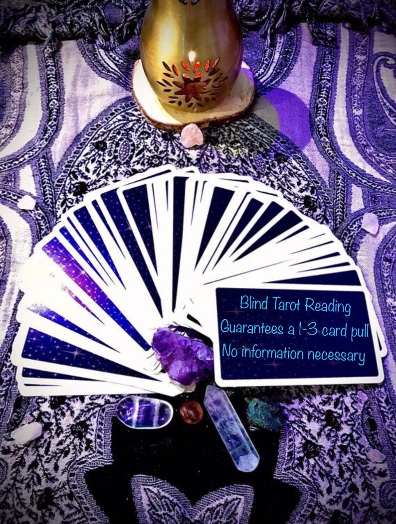 Blind Tarot Reading Etsy
