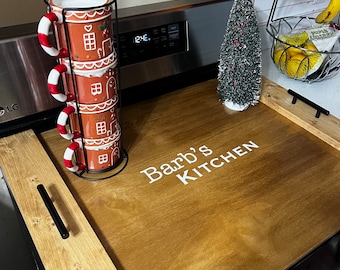 Stove cover/noodle board (your name) Kitchen