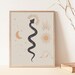 Snake art print, Modern boho art, Bohemian art, Snake boho print, Boho prints, Boho art print, Boho gallery, Printable wall art, Digital art
