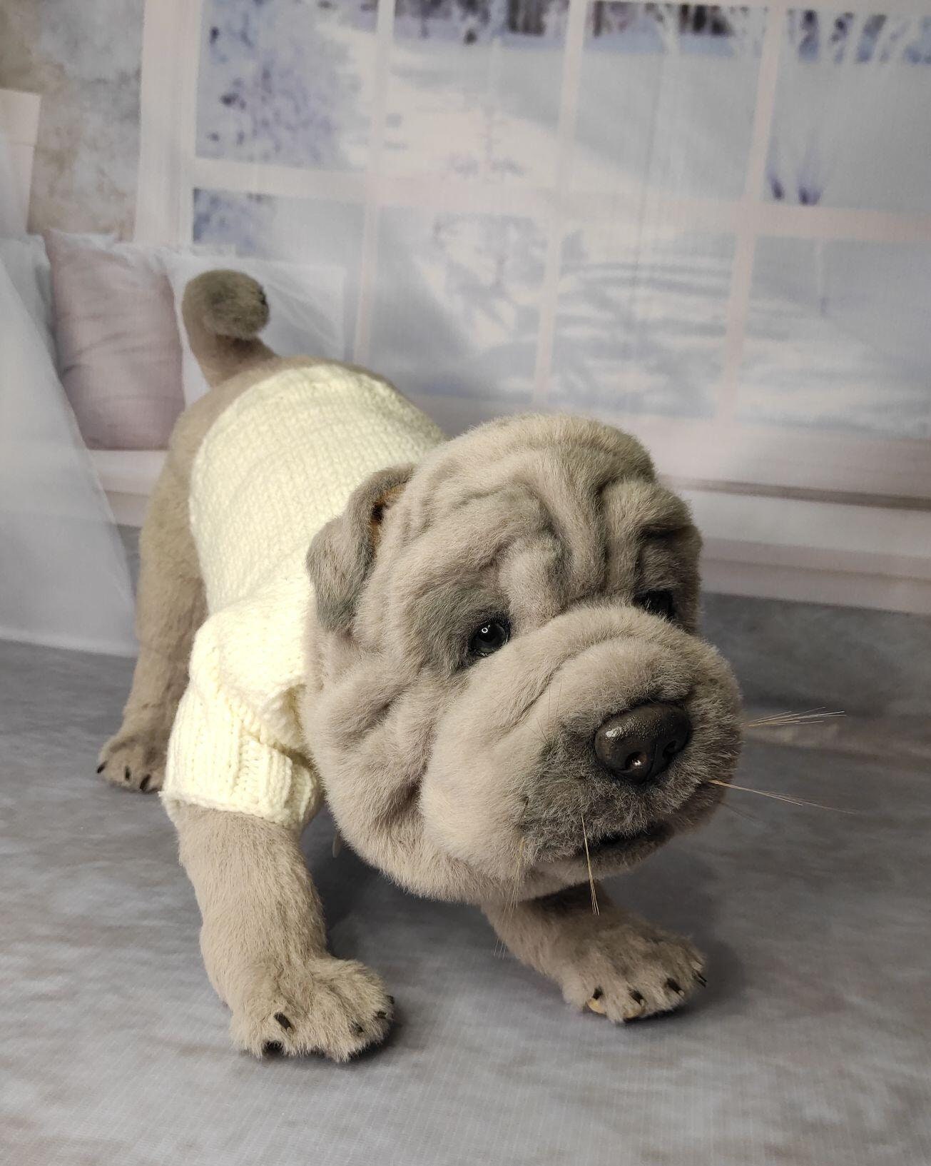 Shar pei plush shar pei puppy Puff stuffed animals Mohair | Etsy