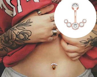 New Arrival Sunflower Medical Stainless Steel Piercing Belly Button Rings Body Piercing Navel Jewelry 