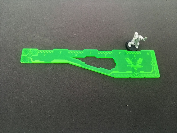 9'' 6'' 3'' Combi Warhammer Kill Team and Octarius Combat Rulers acrylic KT 40k