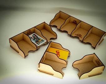 Card Deck Holders, token and dice holder for card and board games DIY