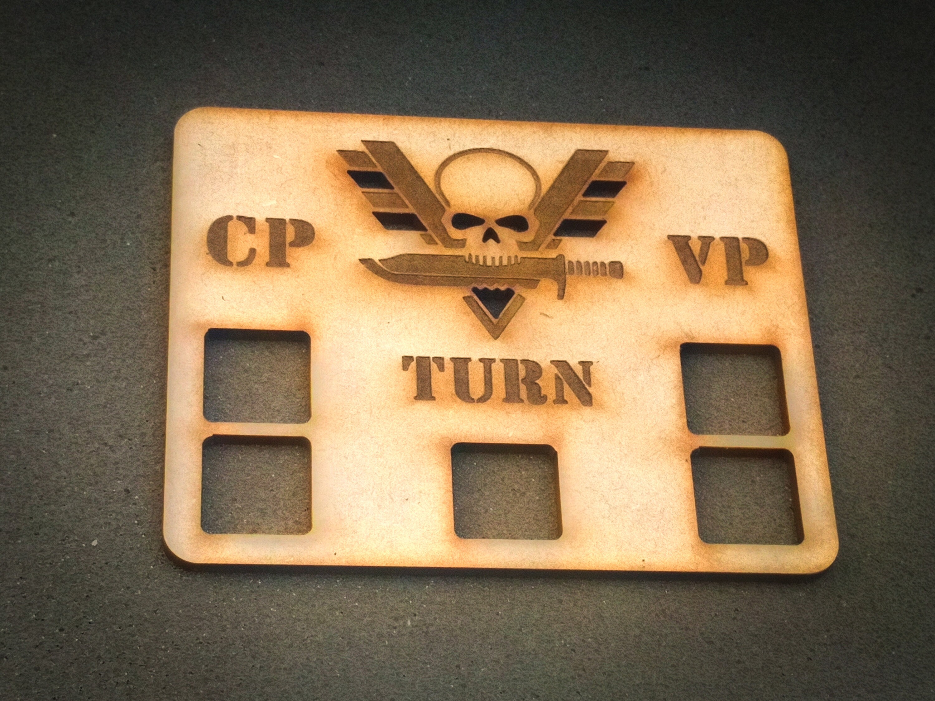 thumbnail image 2 of 3D Printed Victory Point & Turn Tracker For Tabletop Wargames - Command Points Counter 2 of 6