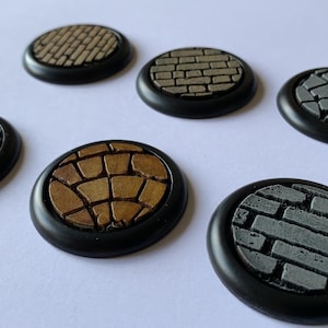 Base Inserts for for Warmachine/Hordes, Malifaux, Dark Age, Wrath of Kings, and other round lipped skirmisher model bases.