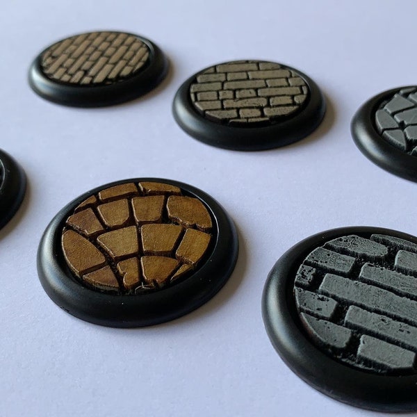 Base Inserts für Warmachine/Hordes, Malifaux, Dark Age, Wrath of Kings und andere Bases mit runden Lippen.