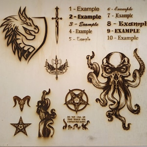 Personalización de grabado para estaciones de pintura.