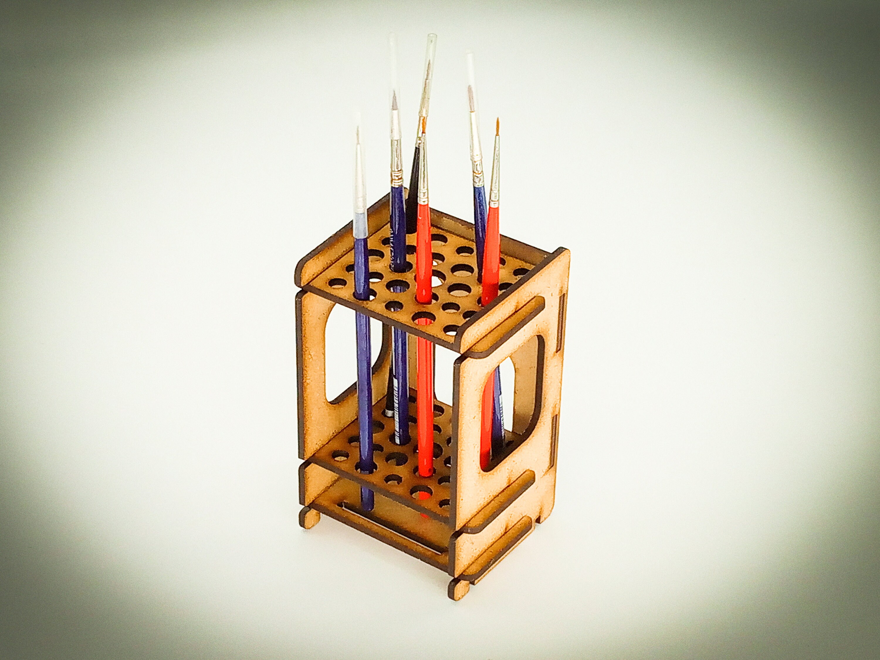 Vertical Brush Holder Paintbrush Holder Stand Paint Brushes Etsy