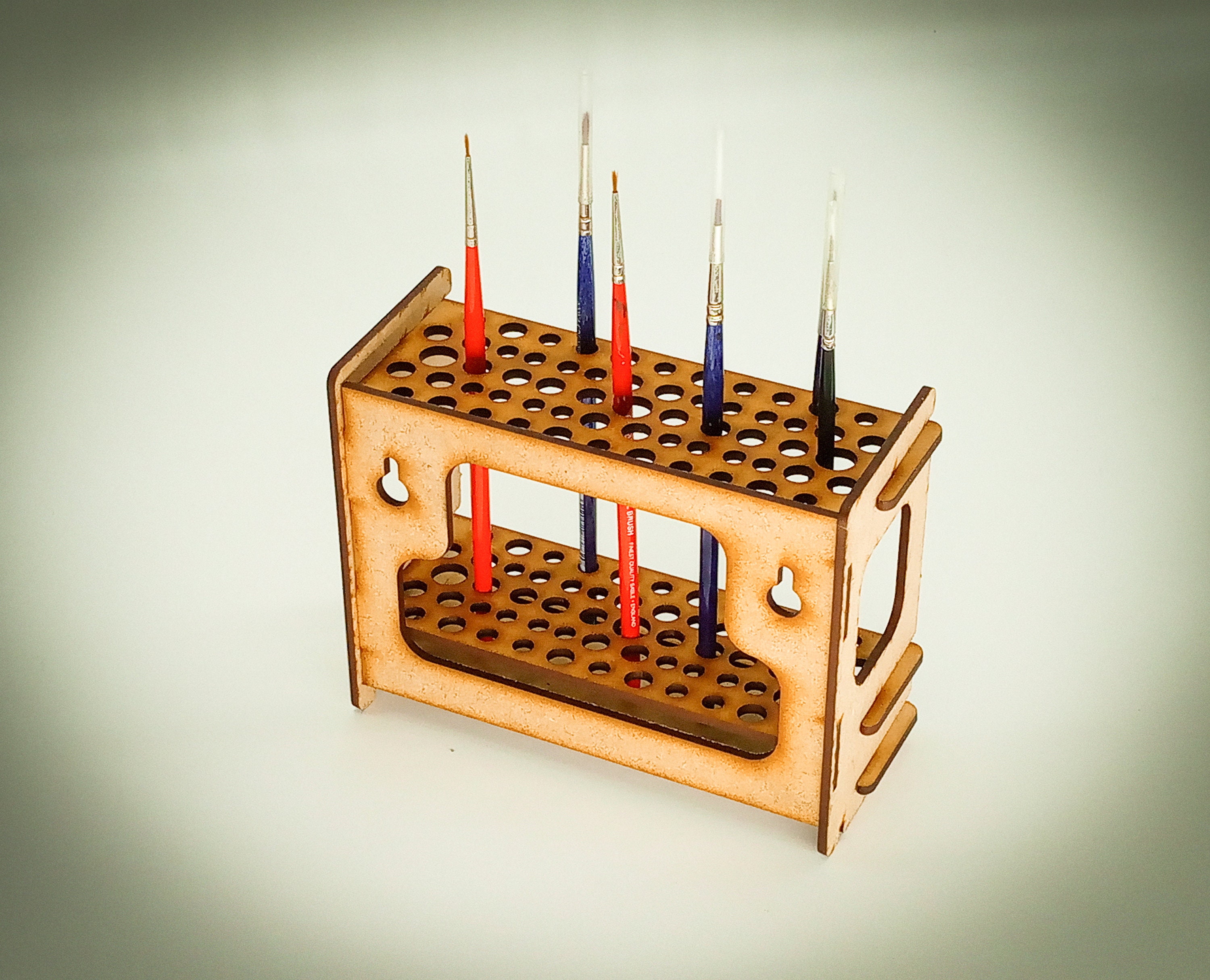 Vertical Brush Holder Paintbrush Holder Stand Paint Brushes Etsy