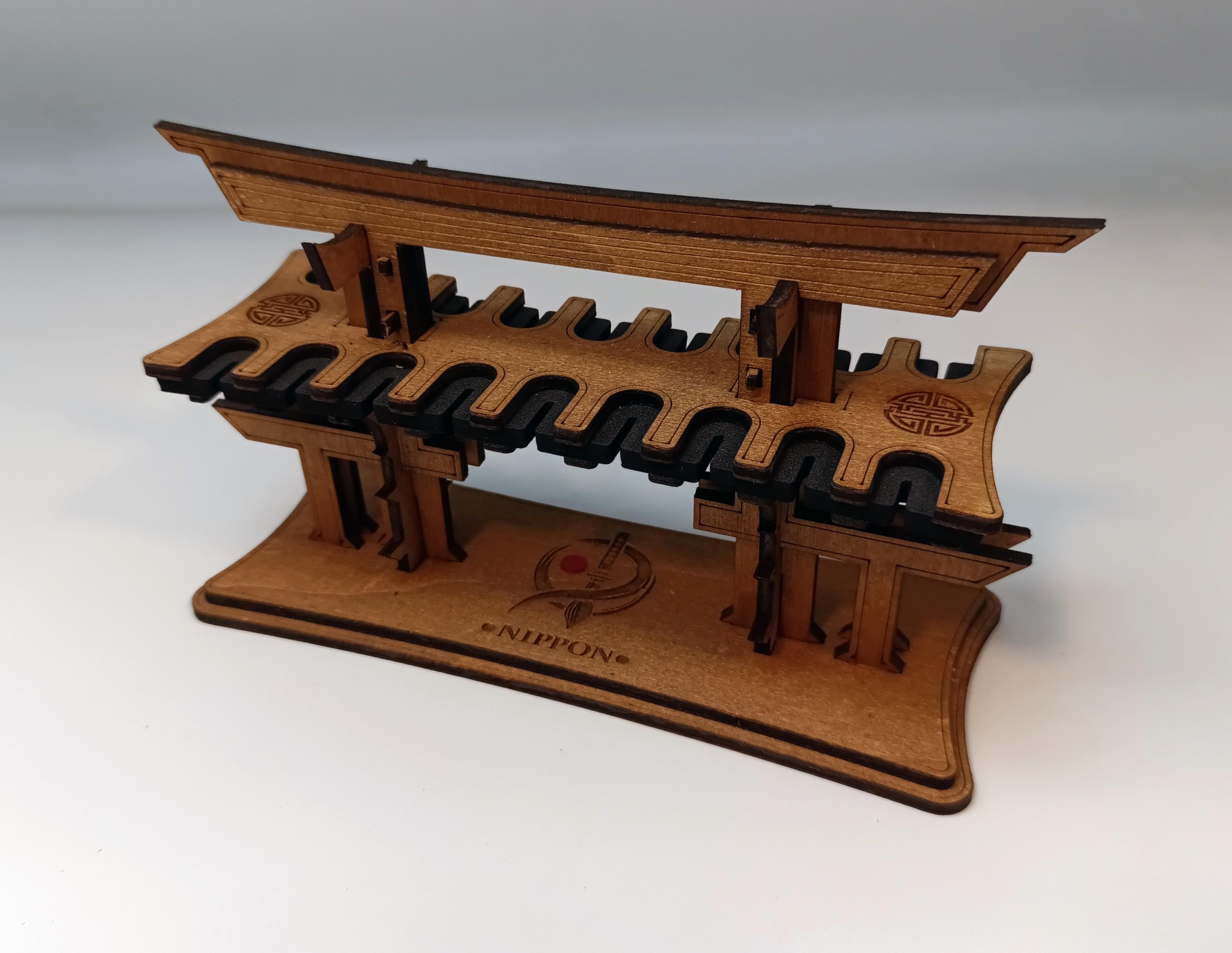 Japanese Inspired Paint Brush Holder, Laser-Cut Wood, Sashimono Assembly