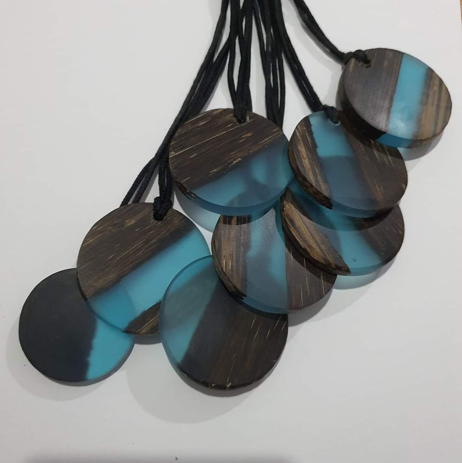 Hand Crafted Epoxy Pendent Hand Made Necklace Etsy