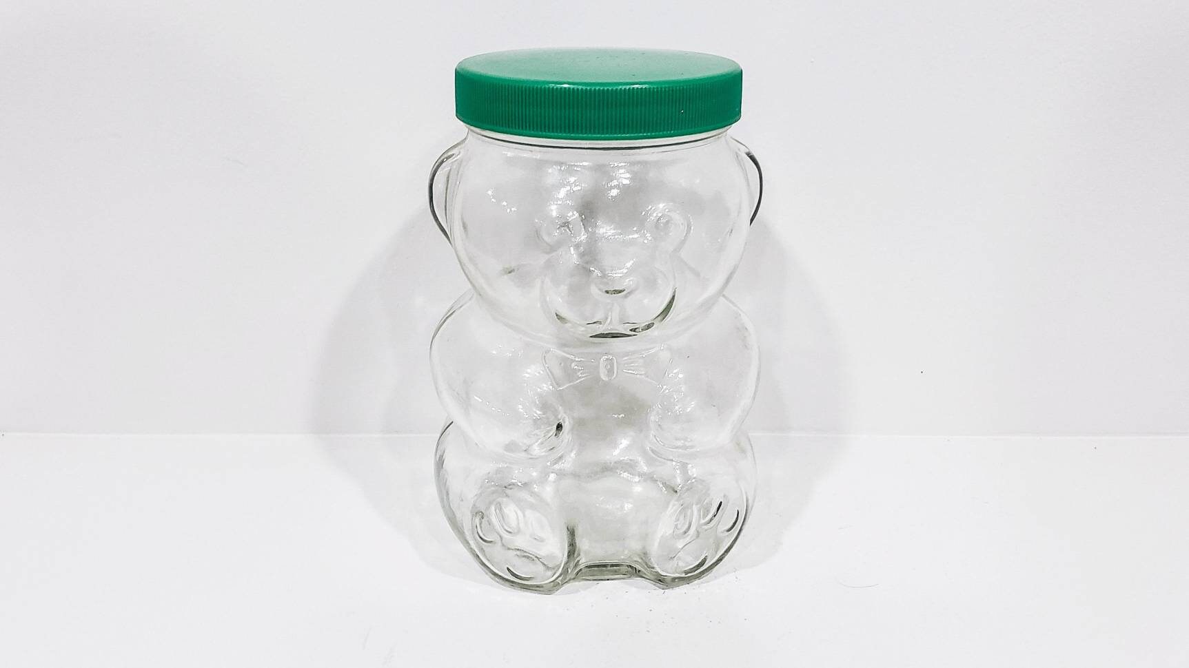 Kraft Peanut Butter Bear Head Jar Bowtie Holding Peanut Clear Etsy