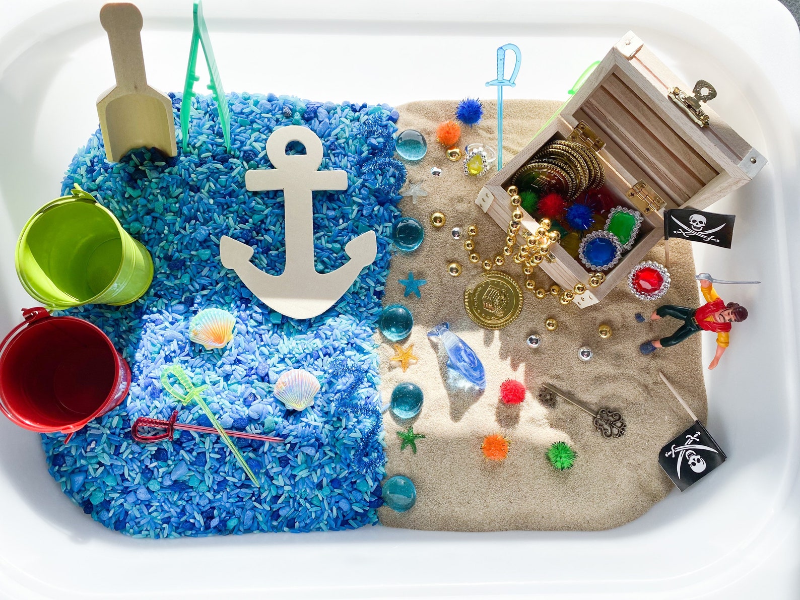 Pirate Sensory Bin Etsy