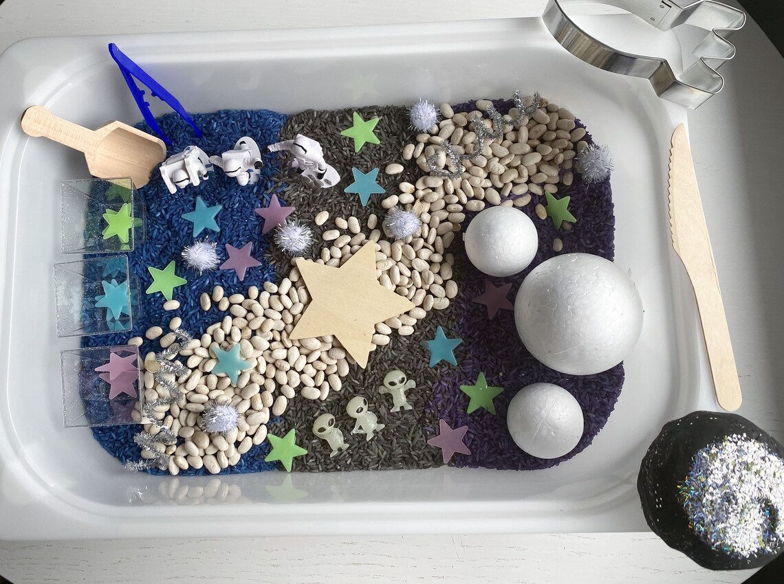 Outer Space Sensory Bin Etsy