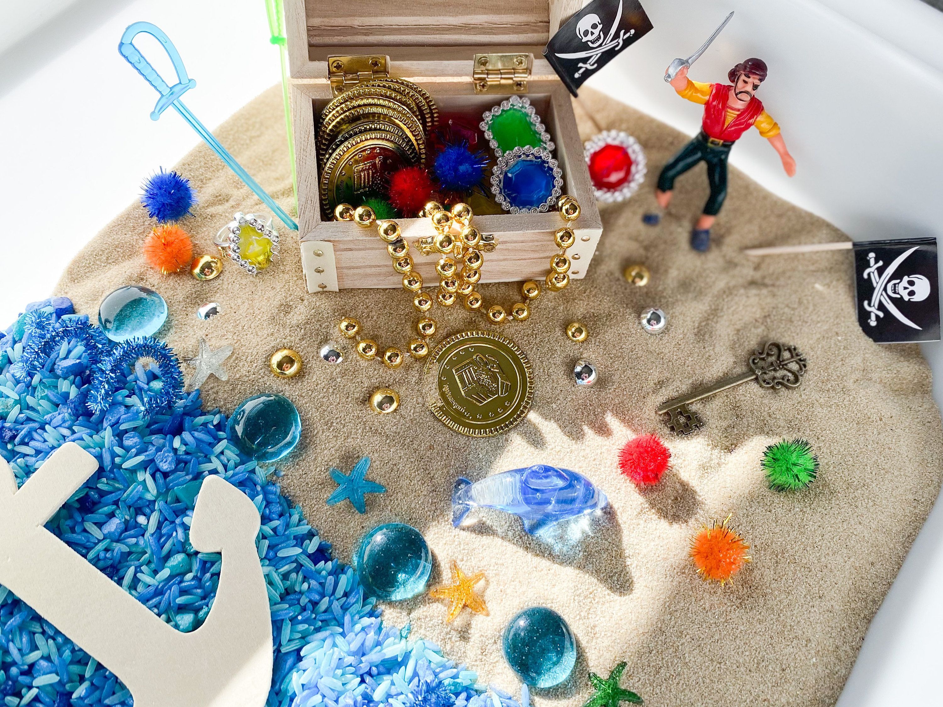 Pirate Sensory Bin Etsy