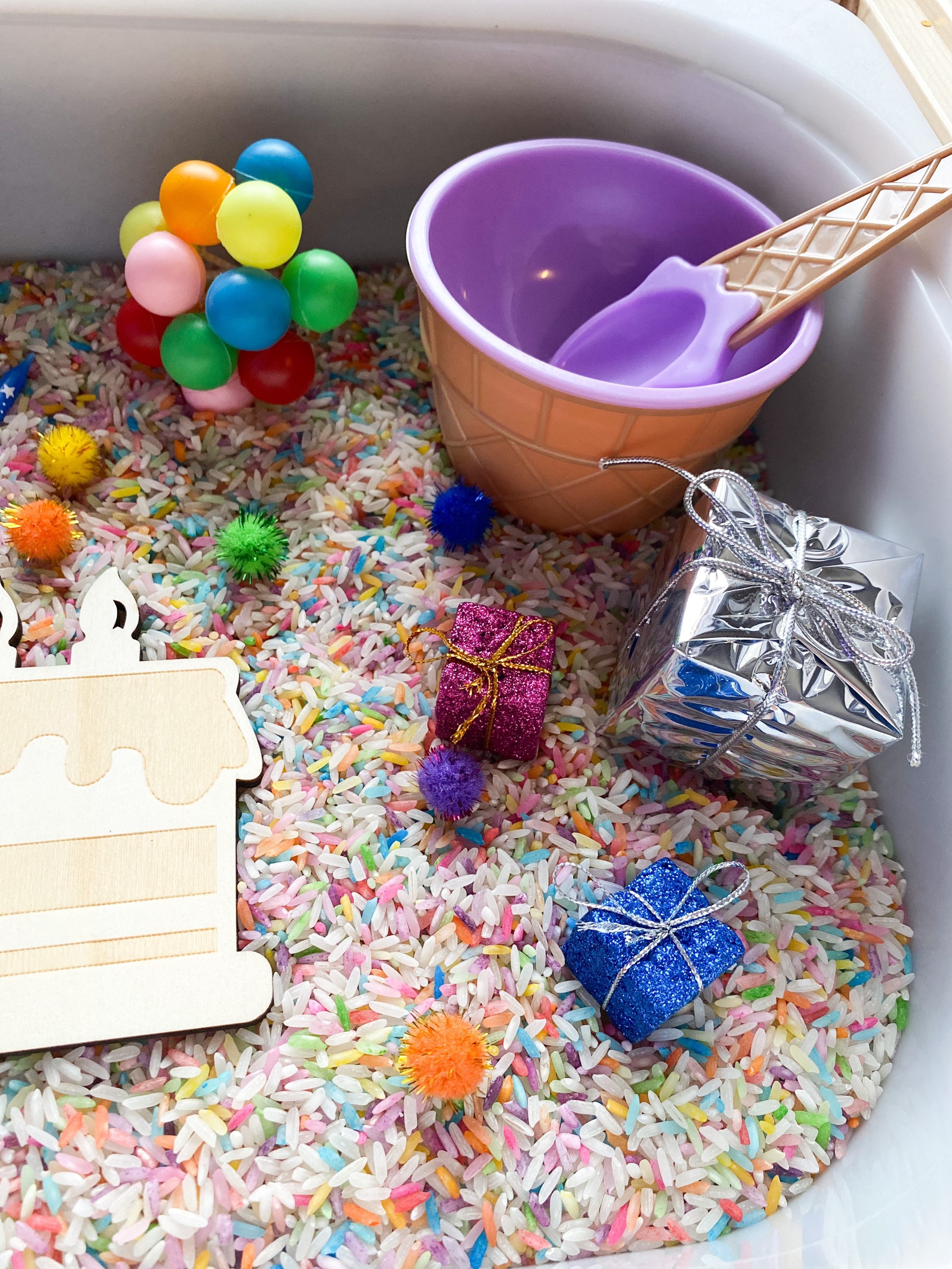 Birthday Sensory Bin Etsy