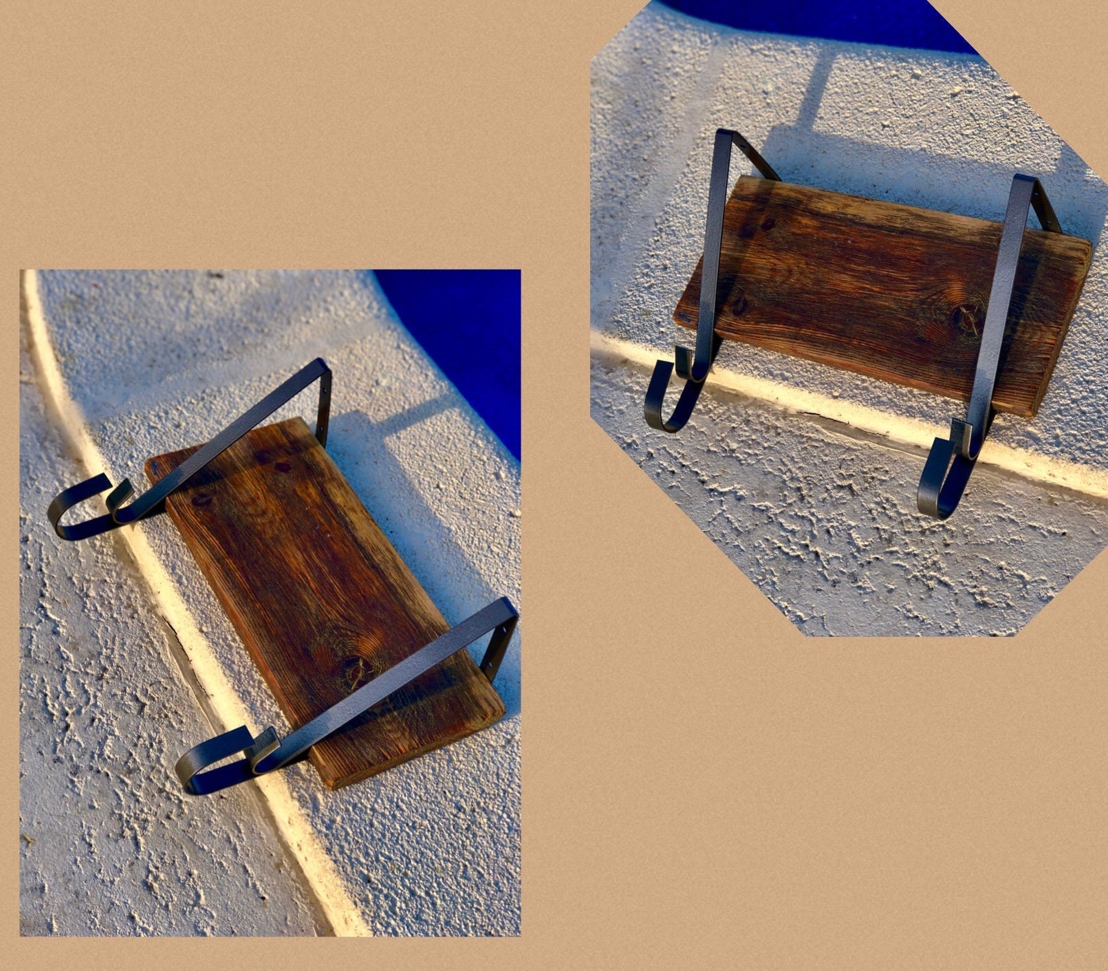 Estante flotante de madera recuperada / Organizar / | Etsy
