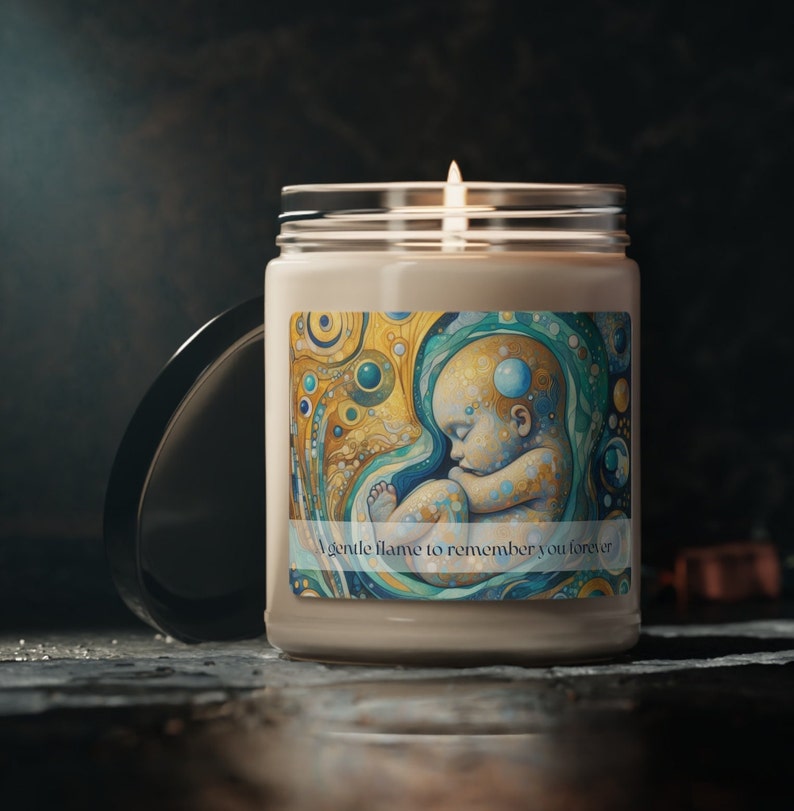 Memorial Candle for Stillborn Baby, Scented Soy Candle, Remembrance