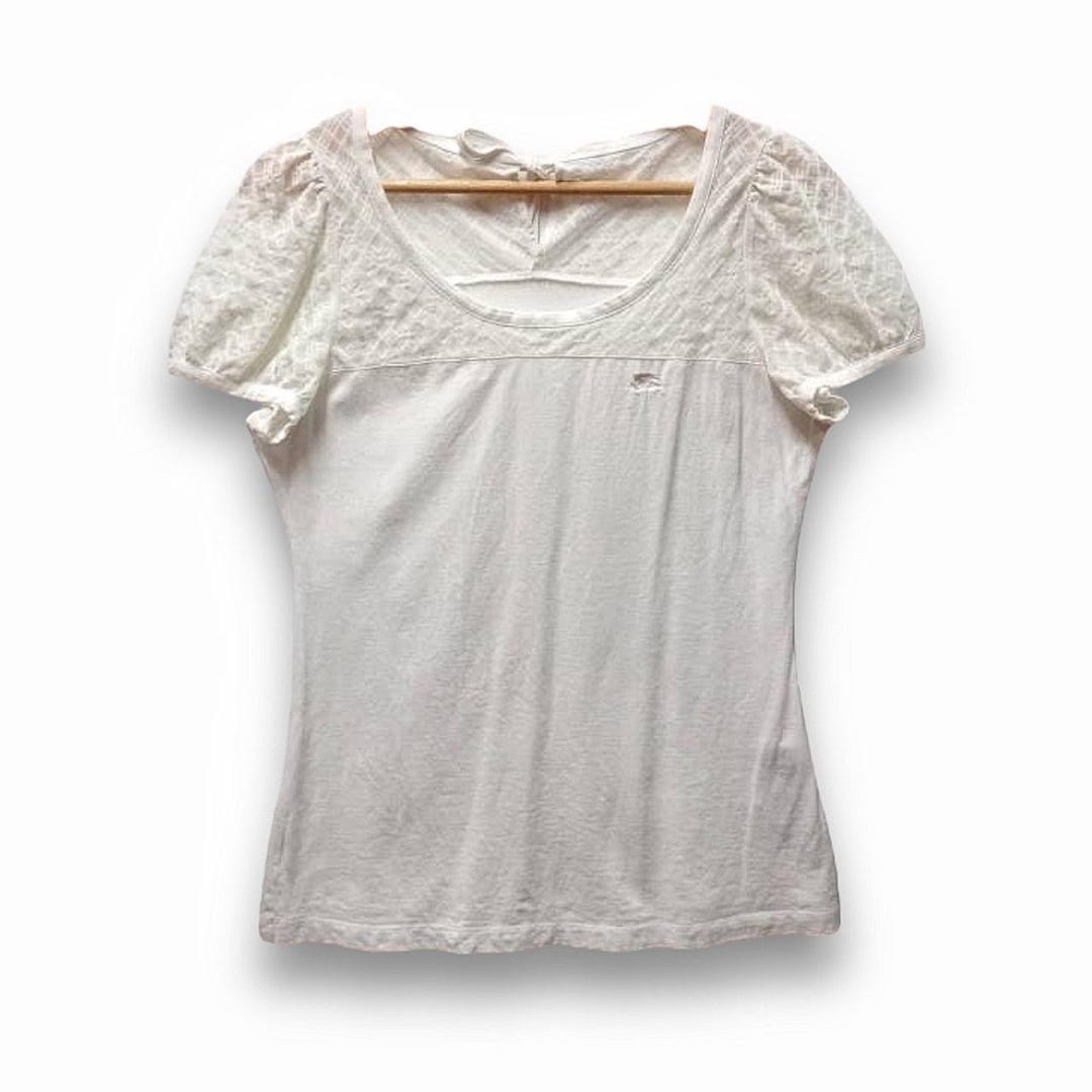 Vintage Y2K Burberry Blue Label Top Tees Womenswear Size M - Etsy