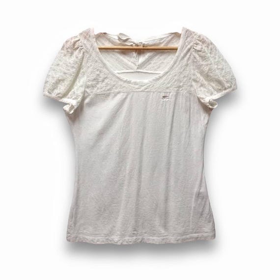 Vintage Y2K Burberry Blue Label Top Tees Womenswear Size M - Etsy