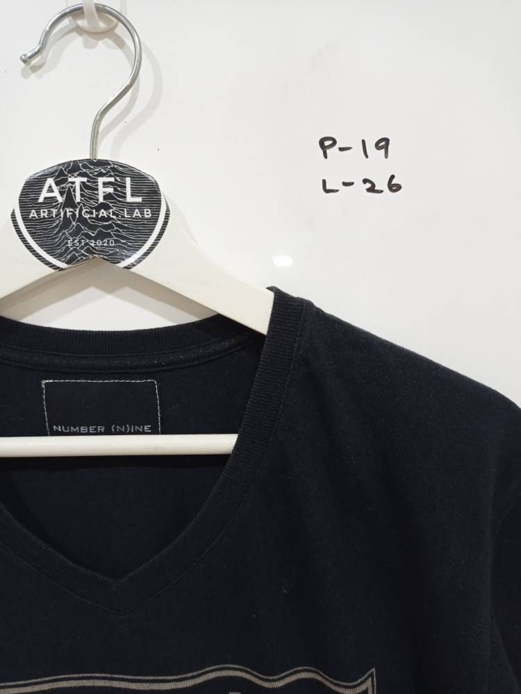 Vintage 90s Number (n)ine Japan V Neck Shirts Streetwear T