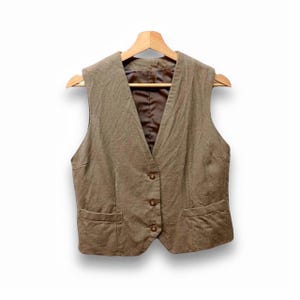 Vintage 90s Yves Saint Laurent Wool Vest  Streetwear Size M