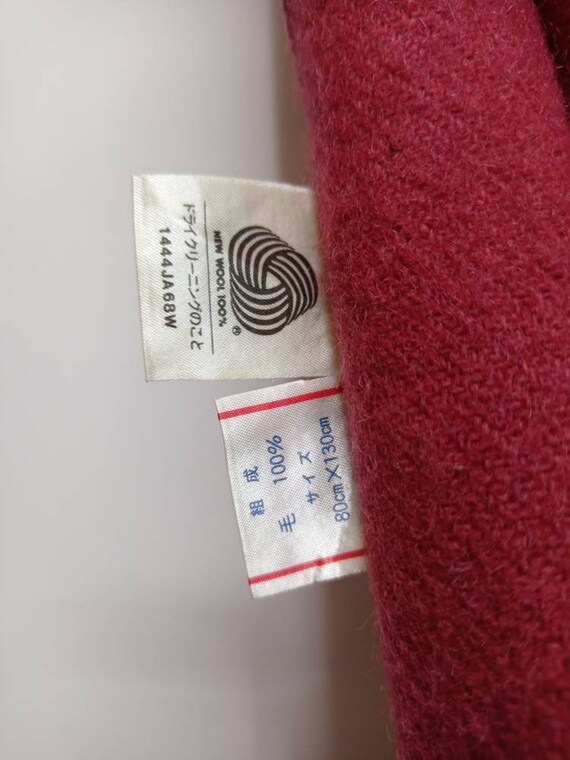 Vintage 80s Celine Paris Wool scarf One Size - image 5