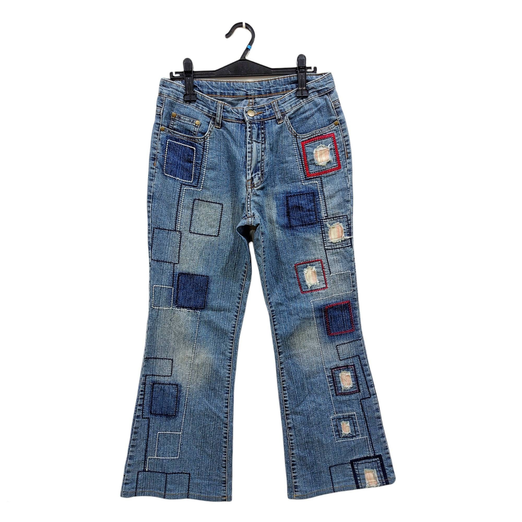 dydoshop HeavenSent Loose jeans シズニルック SMOKE RISE Hillside Taped Stack Jeans JP24113SK-BLUE - Shiekh