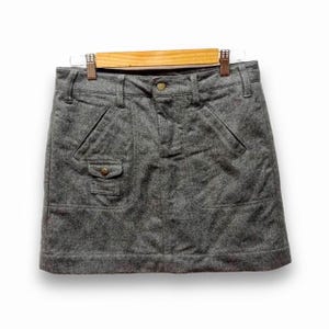 vintage des années 90 Polo Jean Company Ralph Lauren laine unie jupes taille 31